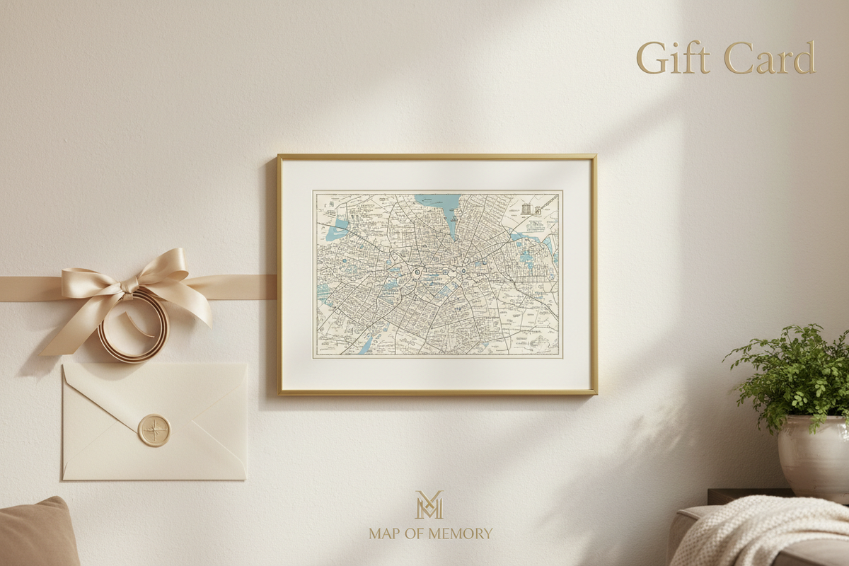 Map Of Memory Gift Card